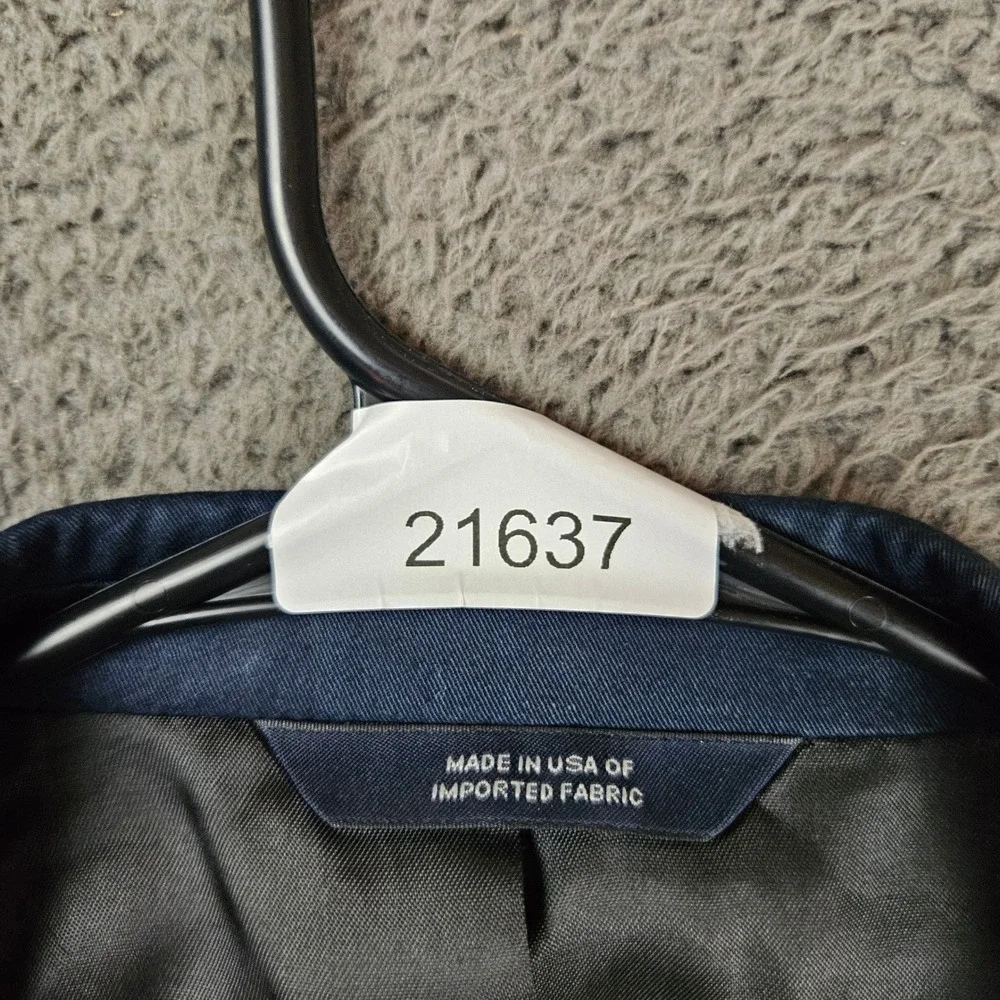 Brooks Brothers 346 Mens Navy Blue Cotton Sport Coat Blazer 46 Reg